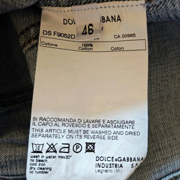 DOLCE & GABBANA Rare Vintage Distressed Denim Jacket - Picture 2 of 14